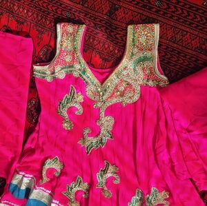 Vibrant Pink Kids Dress